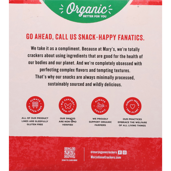 Mary's Gone Crackers Crackers, Organic, Original
