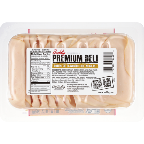Buddig Chicken Breast, Rotisserie Flavored