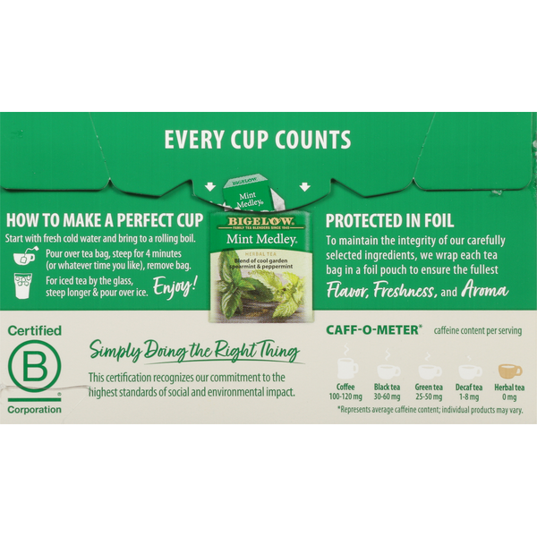 Bigelow Mint Medley Herbal Tea