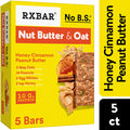 RXBAR Nut Butter and Oat Honey Cinnamon Peanut Butter Protein Bars, Protein Snacks, 5 Count