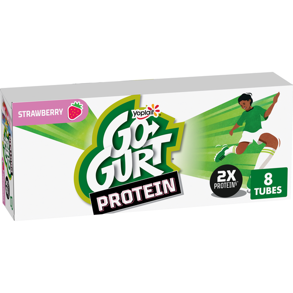 Go-Gurt Protein Strawberry Kids Low Fat Yogurt Tubes