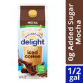 International Delight Zero Iced Coffee, 0g Added Sugar, Mocha, Ready to Pour Coffee Drinks Made with Real Milk and Cream, 64 FL OZ Carton