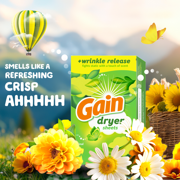 Gain Dryer sheets, Original Scent