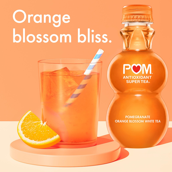 POM Wonderful Super Tea, Pomegranate Orange Blossom White Tea