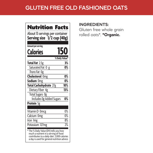 Nature's Path Oats, Gluten Free, Old Fashioned