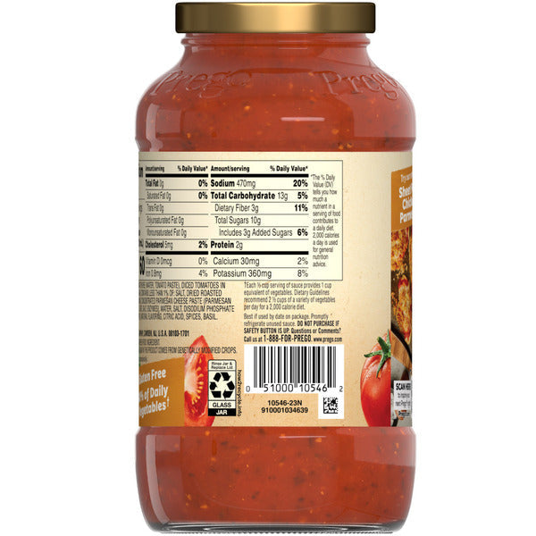 Prego Roasted Garlic Parmesan Pasta Sauce