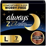 Always ZZZ Overnight Disposable Period Underwear S...
️