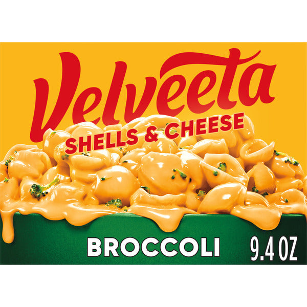 VELVEETA Shells & Cheese Mac & Cheese with Broccoli Florets Meal