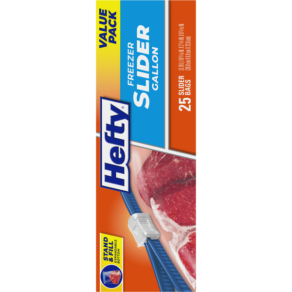 Hefty Freezer Slider Bags Value Pack