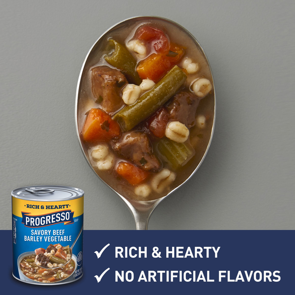 Progresso Rich & Hearty Savory Beef Barley Vegetable