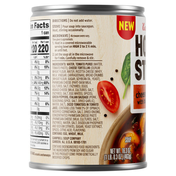 Campbell's Homestyle Soup, Cheese Tortellini with Italian Sausage