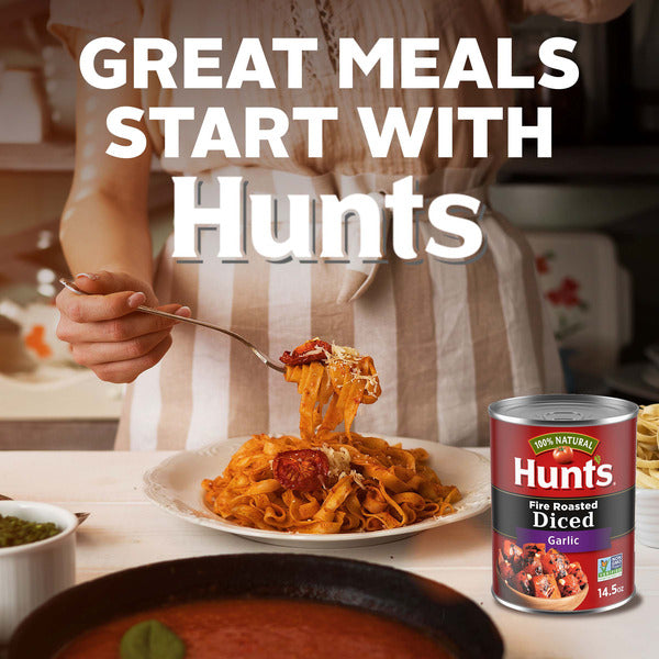 Hunt's Fire Roasted Diced Tomatoes with Garlic