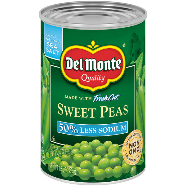 Del Monte 50% Less Sodium Sweet Peas