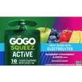 GoGo Squeez Active Electrolyte Blueberry Strawberry & Lemon Fruit Blend