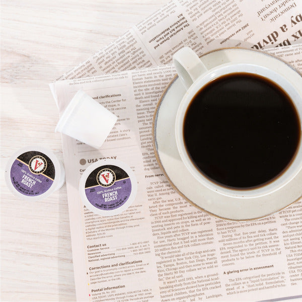 Victor Allen's Coffee French Roast, Dark Roast, Single Serve Coffee Pods