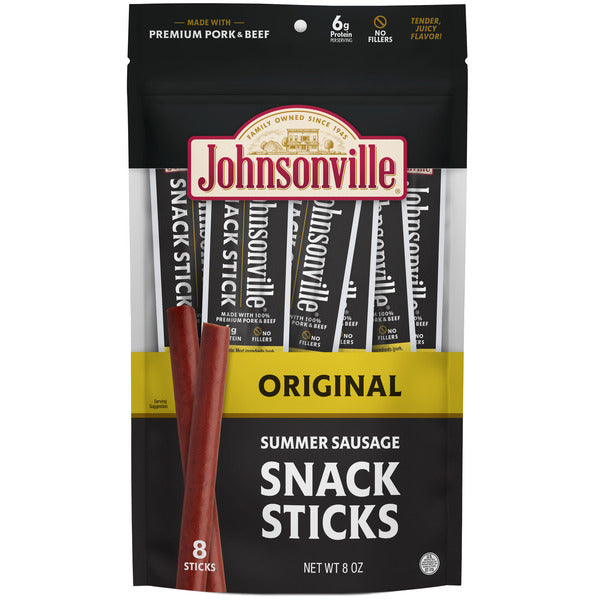 Johnsonville Original Summer Sausage Snack Sticks Pouch