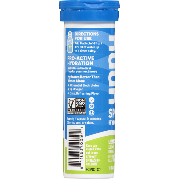 Nuun Lemon Lime Flavored Sport Hydration