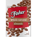 Fisher Snack Fisher® Whole Natural Almonds 4.5 oz. Pouch