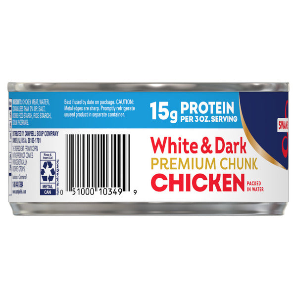 Swanson's White & Dark Premium Chunk Chicken Packed in Water