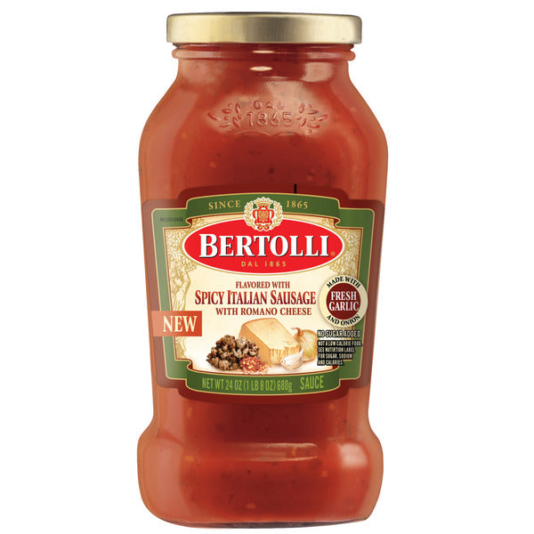 Bertolli Spicy Italian Sausage Pasta Sauce