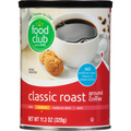 Food Club Coffee, Ground, Medium, Classic Roast