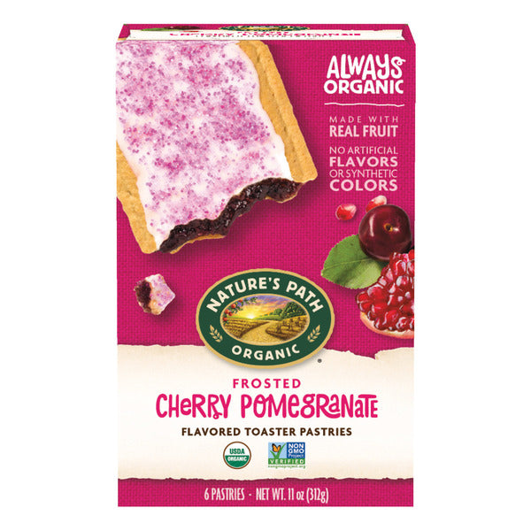 Nature's Path Frosted Cherry Pomegranate Toaster Pastries