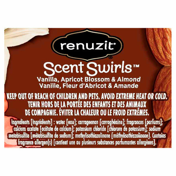 Renuzit Scent Swirls Vanilla Apricot Blossom & Almond Gel Air Freshener