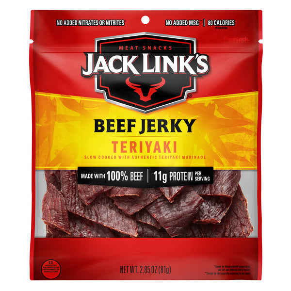 Jack Link's Beef Jerky, Teriyaki, Meat Snacks