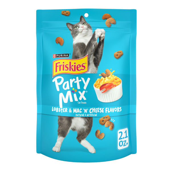 Purina Friskies Cat Treats, Party Mix Lobster & Mac 'N' Cheese Flavors