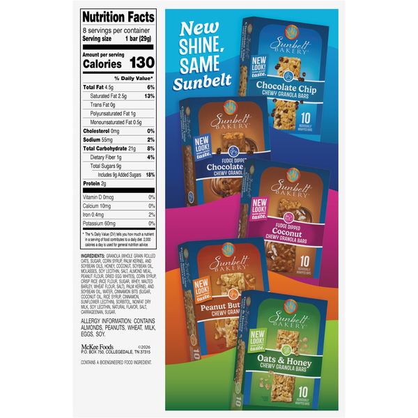 Sunbelt Bakery Chewy Snickerdoodle Granola Bars