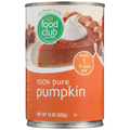 Food Club 100% Pure Pumpkin