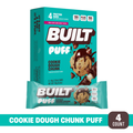 BUILT Puff Protein Bar, Cookie Dough Chunk, 4ct Box