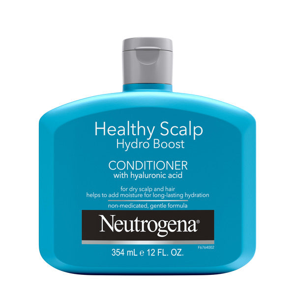 Neutrogena Healthy Scalp Hydro Boost conditioner bottle on a white background