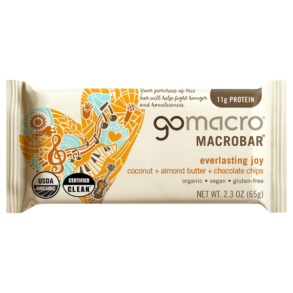 GoMacro Coconut + Almond Butter + Chocolate Chips MacroBar