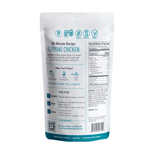 Kevin's Natural Foods Teriyaki Sauce