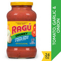 Ragu Chunky Tomato, Garlic and Onion Pasta Sauce, Diced Tomatoes, Delicious Garlic and Onions, 24 oz
