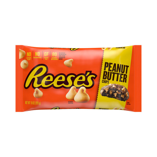 Reese's Peanut Butter Chips packaging on a white background