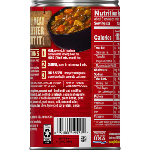 Campbell's Beef Soup with Country Vegetables