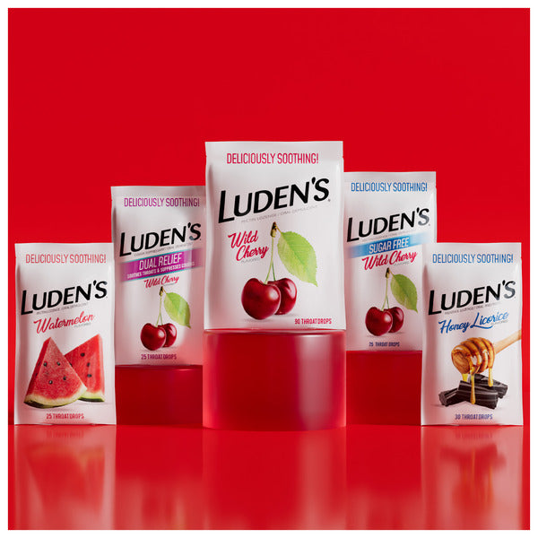 Luden's Soothing Throat Drops  Wild Cherry
