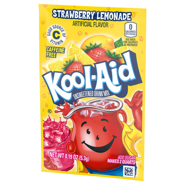 Kool-Aid Unsweetened Strawberry Lemonade Artificially Flavored Powdered Soft Drink Mix