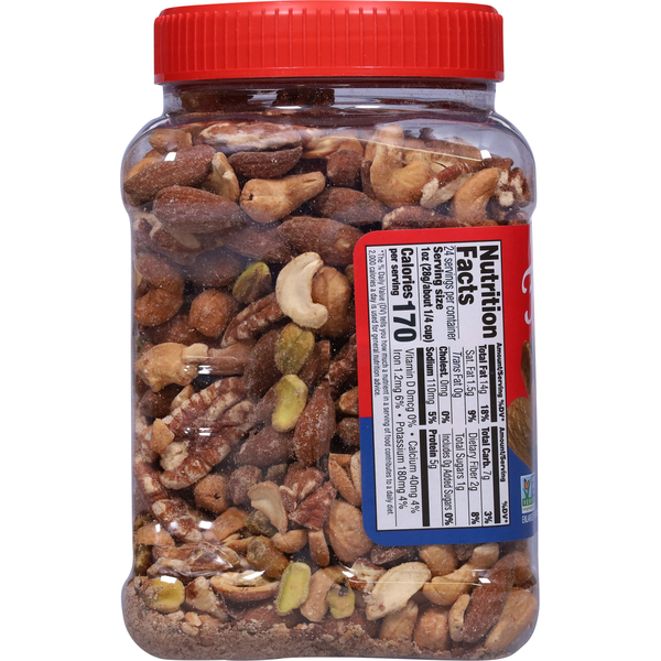 Fisher Mixed Nuts, Deluxe, with Sea Salt, Oven Roasted