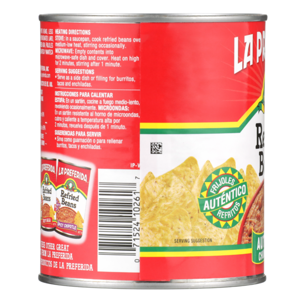 La Preferida Authentic Refried Beans, Chunky Style