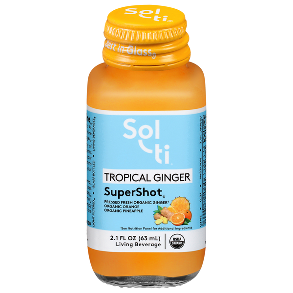 Sol-Ti Living Beverage, Tropical Ginger, SuperShot