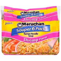 Maruchan Souper Ramen Noodle Soup, Shrimp, Pack of...
️