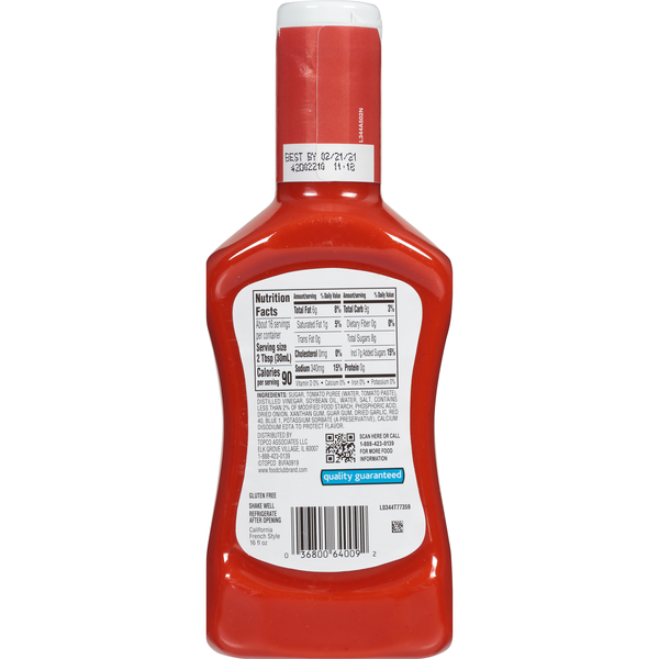 Food Club California French Style Dressing