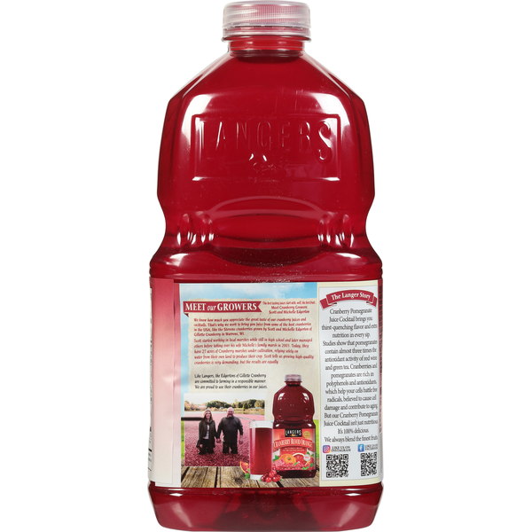 Langers Juice Cocktail, from Concentrate, Cranberry Pomegranate