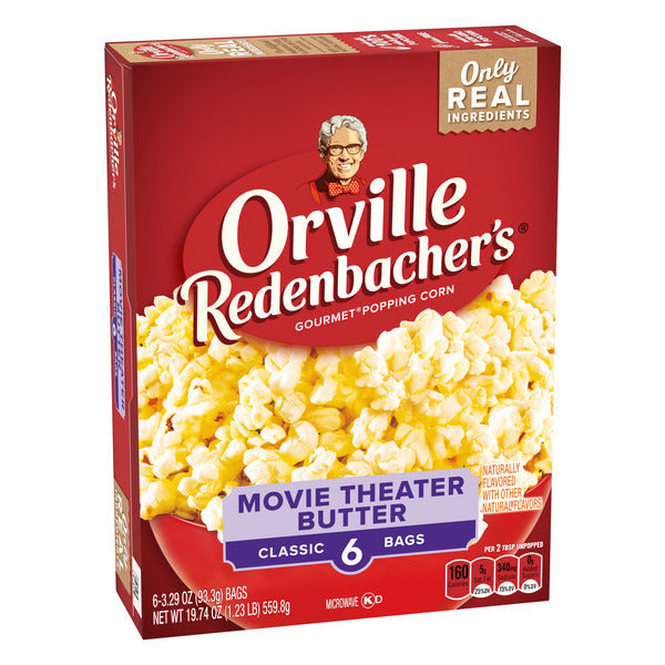Orville Redenbacher Movie Theater Butter Popcorn, Microwave Popcorn