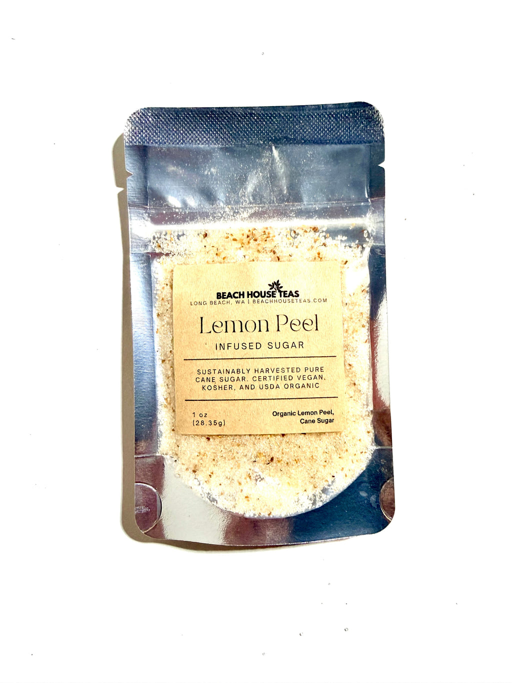 Lemon Peel infused artisan culinary sugar