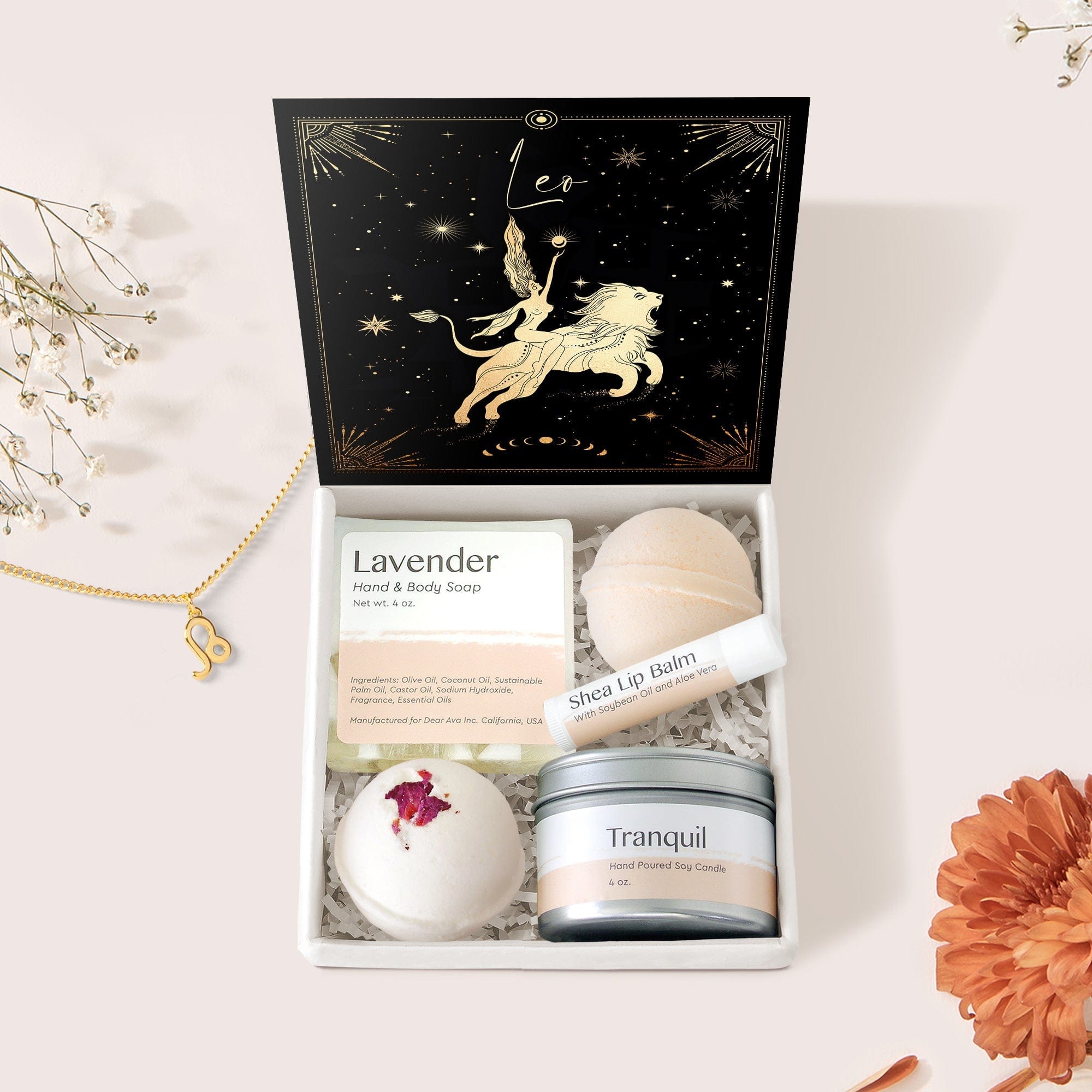 Leo Deity Zodiac Gift Box Set