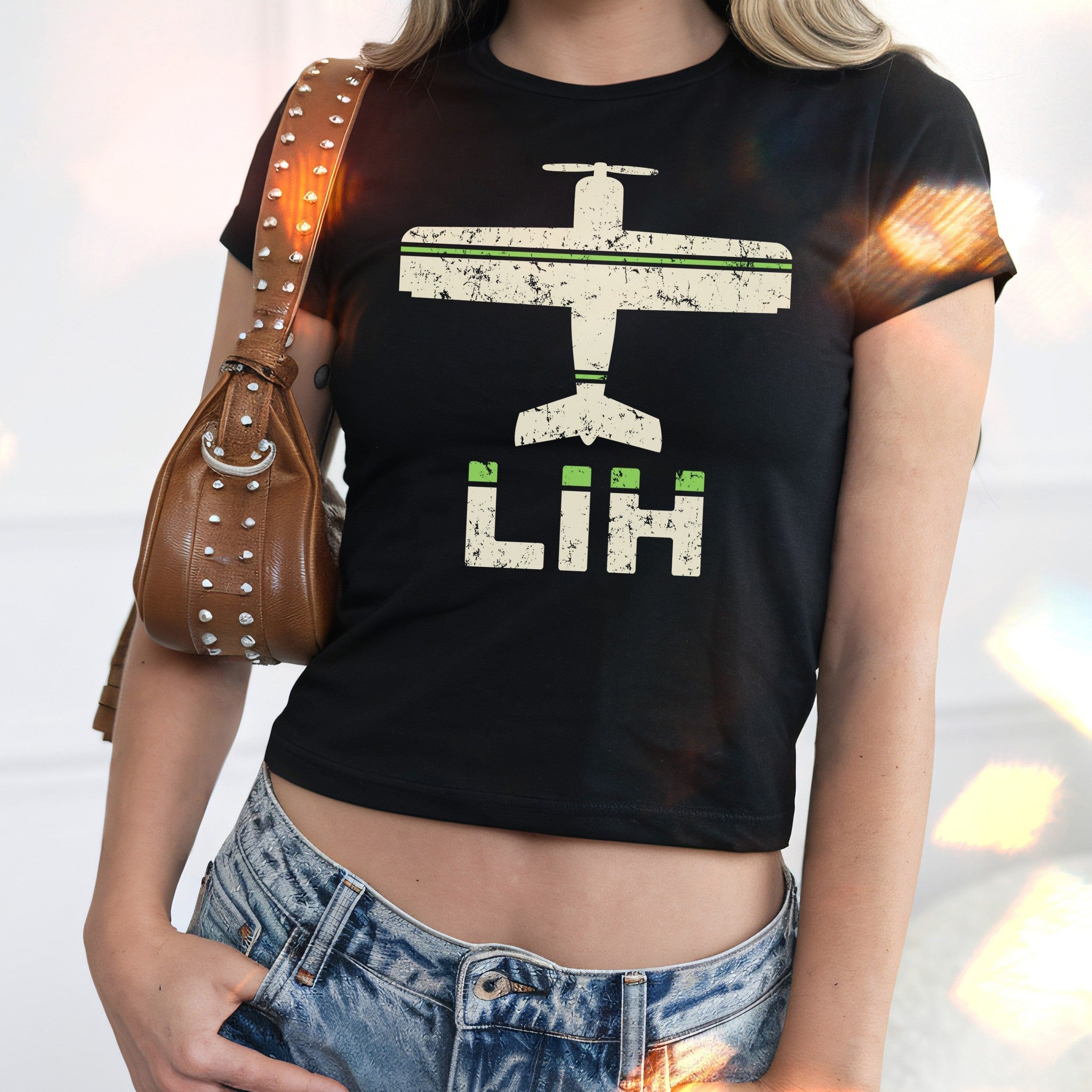 Lihue LIH Airport Kauai Women's Baby Tee
